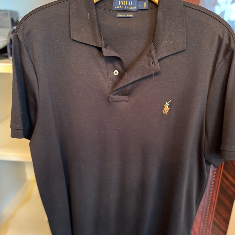 Ralph Lauren Men's Polo Shirt in Black